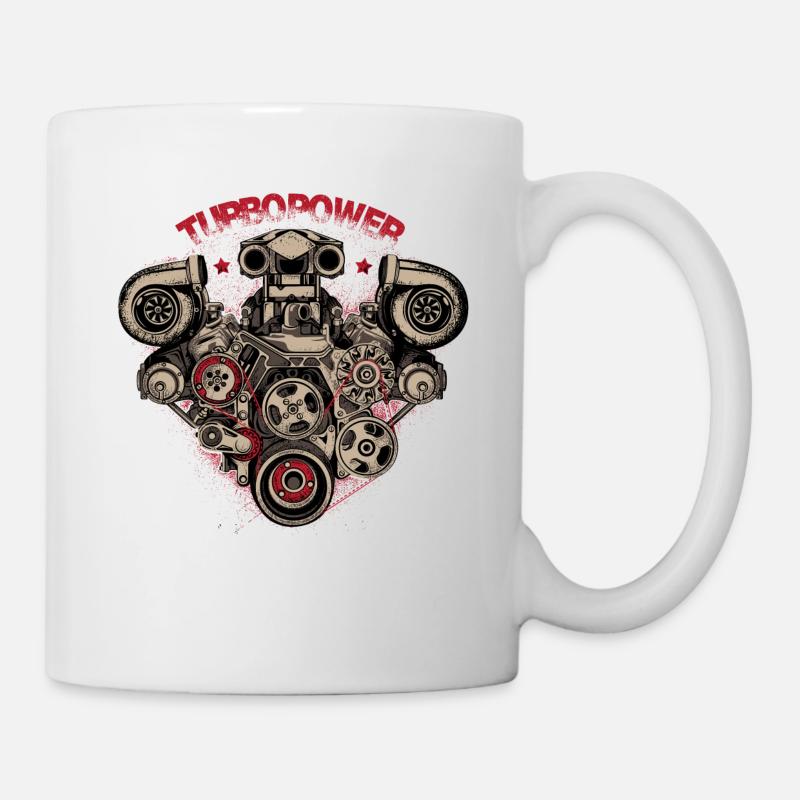 Turbo-Power - Tasse - Weiß