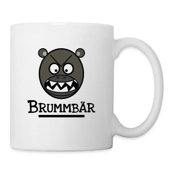 Brummbär - Bären Tshirt Accessoires Geschenkidee - Tasse - Weiß - Rechts