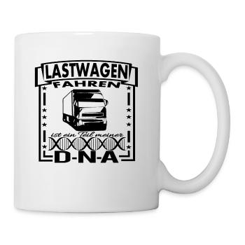 Trucker LKW Fahrer Geschenk Fernverkehr Brummi - Tasse - Weiß - Rechts