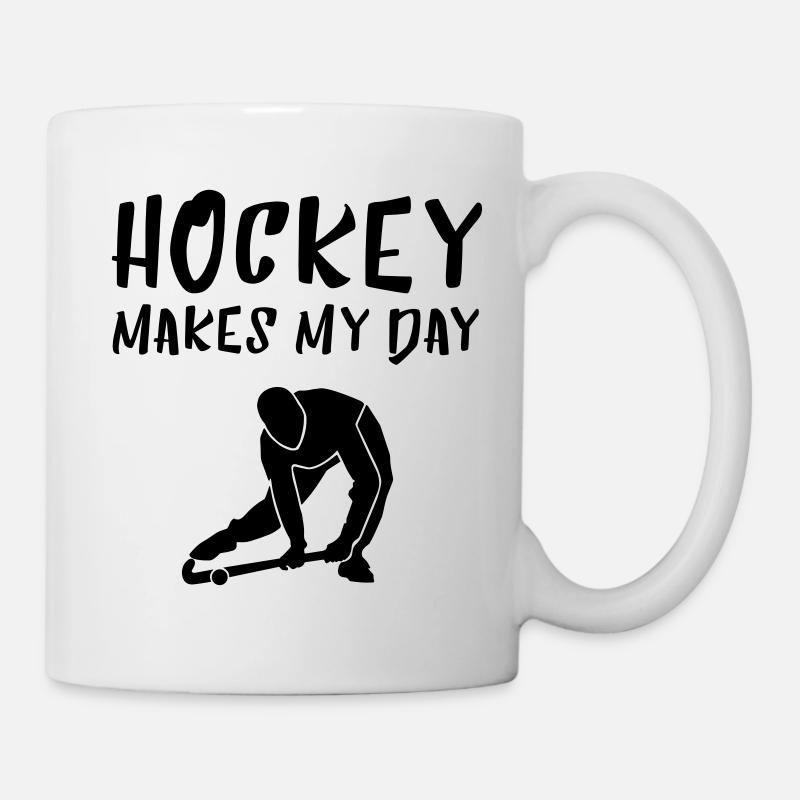 HOCKEY MAKES MY DAY - Tasse - Weiß