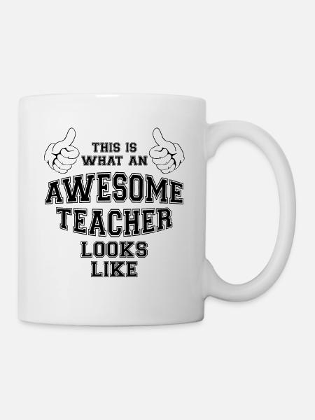This is what an awesome teacher looks like. School - Mug - white