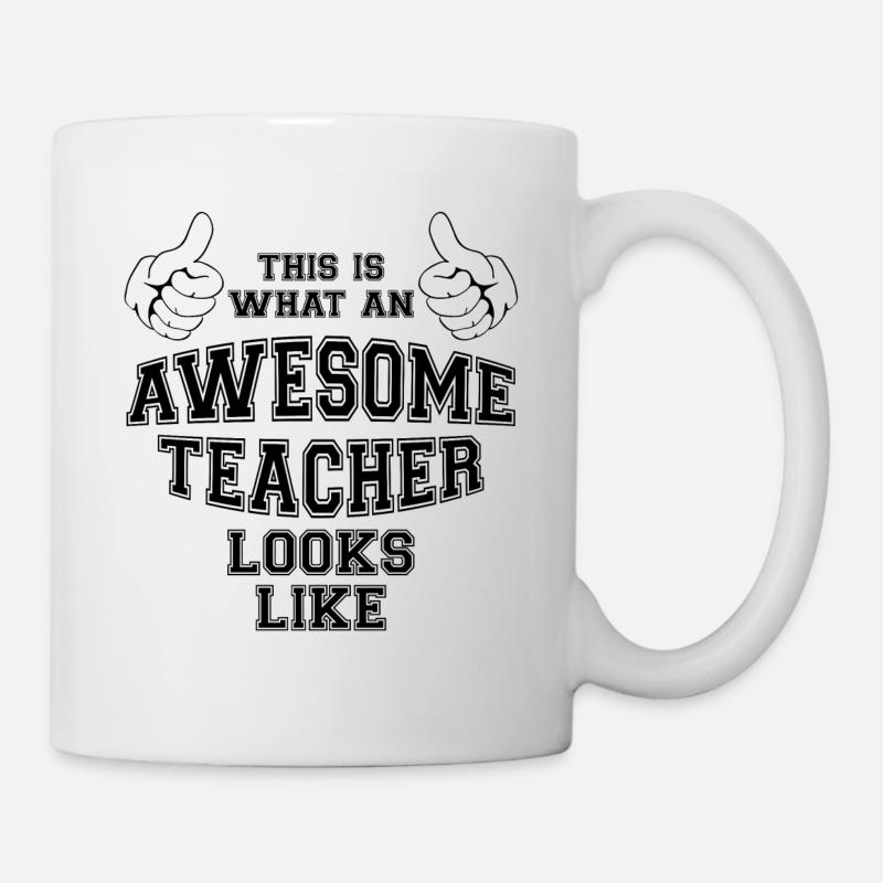 This is what an awesome teacher looks like. School - Mug - white