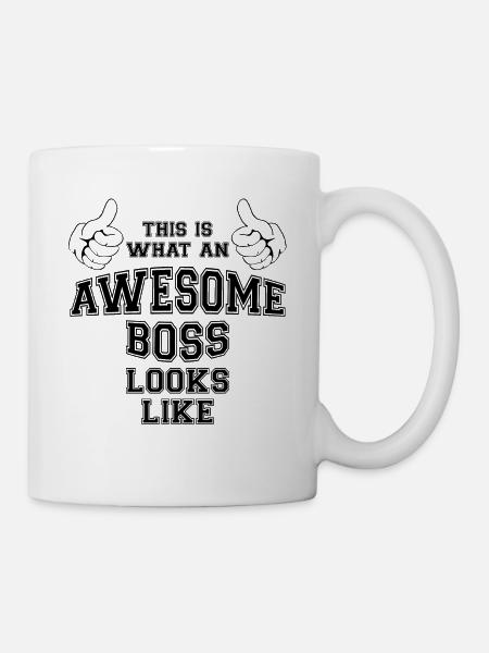 C'est ce qu'un super patron ressemble à des cadeaux - Mug blanc - blanc