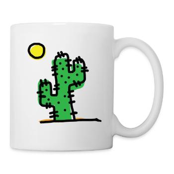 Single cactus - Mug - white - Right