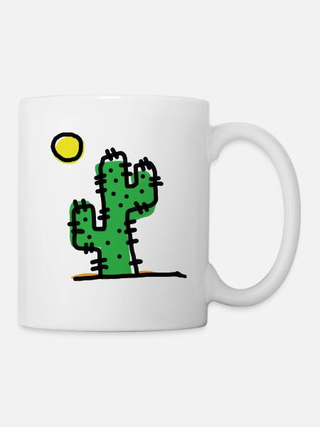 Single cactus - Mug - white