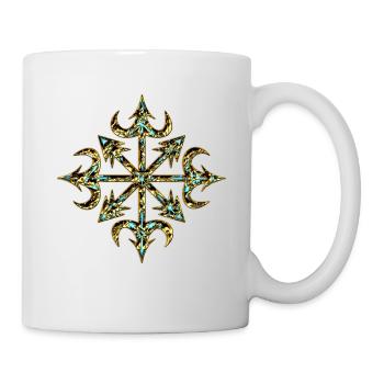 Chaos Star, Symbol of chaos, digital, everything - Mug blanc - blanc - Droite