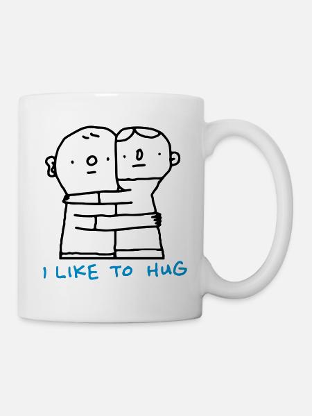 I Like To Hug - Tasse - Weiß