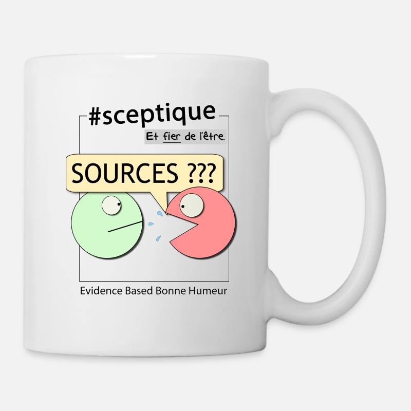 Skeptisch und stolz darauf! (Mann) - Tasse - Weiß