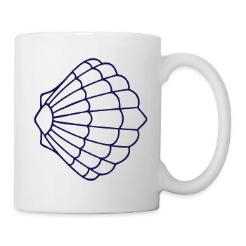 Pétoncle IX bleu - Mug blanc - blanc - Droite