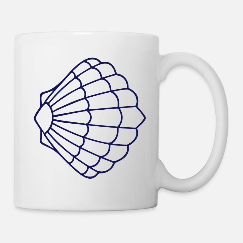 Pétoncle IX bleu - Mug blanc - blanc