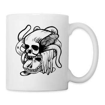 Skull Doodle - Mug - white - Right