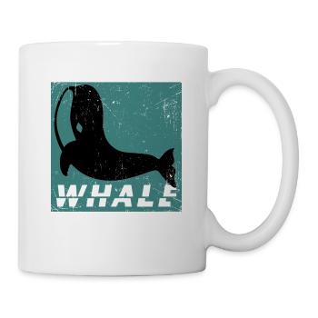 Buckelwal Blauwal Finnwal Grauwal Geschenk Walhai - Tasse - Weiß - Rechts