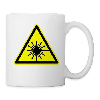 Laser - Tasse - Weiß - Rechts
