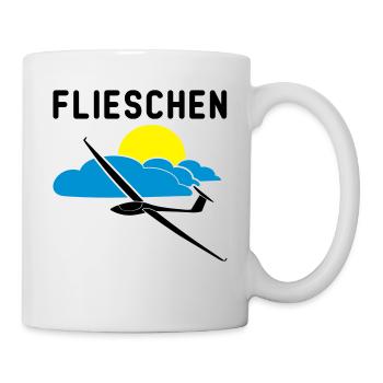 Cocktailglas mit Segelflieger Segelflugzeug - Tasse - Weiß - Rechts