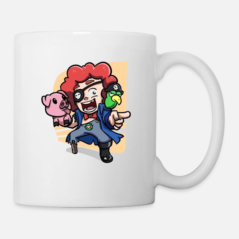 Funny Pirate - Tasse - Weiß