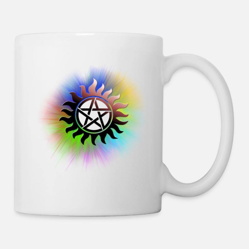 ColorStarBurst - Tasse - Weiß