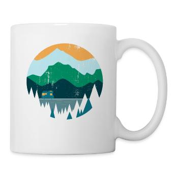 Travel Fever Camper Mountains Nature Souvenir Gift - Mug - white - Right