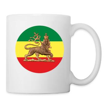 Lion of Judah - Ethiopia Reggae Roots Rastafari - Mug - white - Right