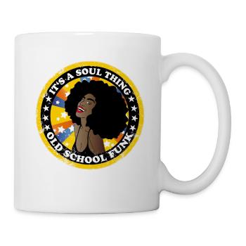âme chose afro old school funk musique disco danse - Mug blanc - blanc - Droite