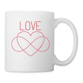 Amitié infinie signe amitié - Mug blanc - blanc - Droite