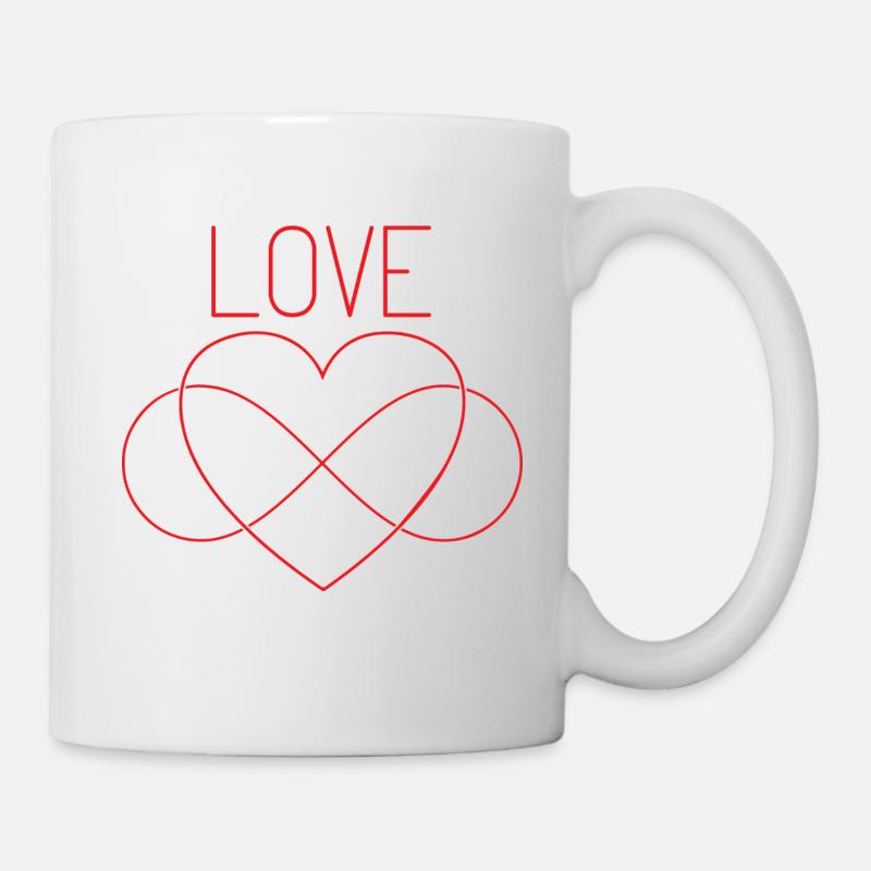 Infinity love sign friendship - Mug - white
