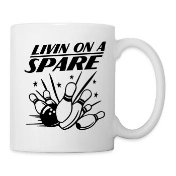 Livin sur Spare Bowling - Mug blanc - blanc - Droite