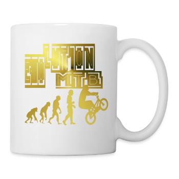 Evolution MTB, mountain bike, trial bike rider - Mug - white - Right