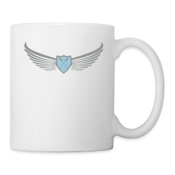 Logo d'emblème de bateau dragon « traversé paddle - Mug blanc - blanc - Droite