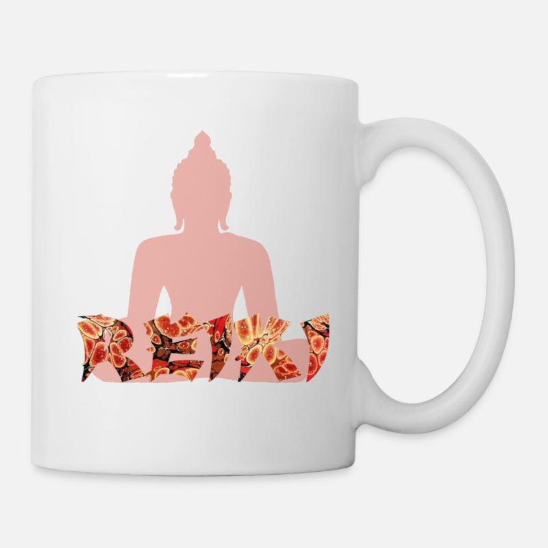 Reiki avec buddah e 222 - Mug blanc - blanc