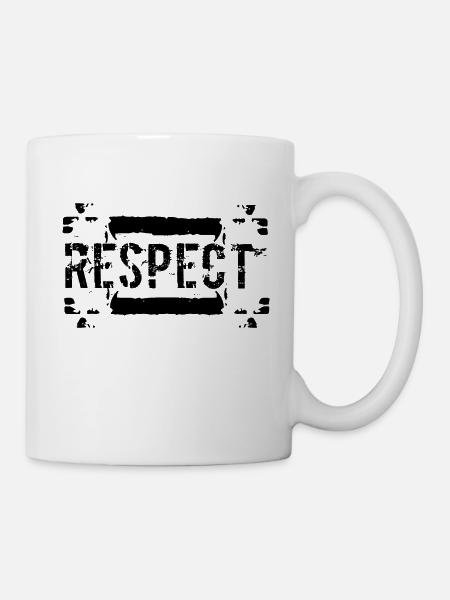respect - Mug blanc - blanc