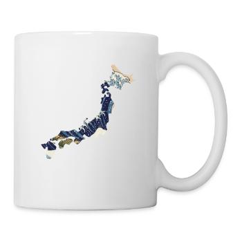 Nippomania - Japan Silhouette Hokusai Welle - Tasse - Weiß - Rechts
