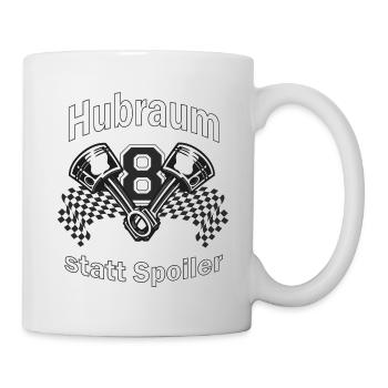 Déplacement du V8 au lieu d’un aileron - Mug blanc - blanc - Droite