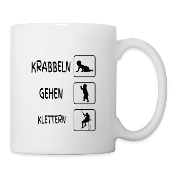 Babybody Klettern - Tasse - Weiß - Rechts