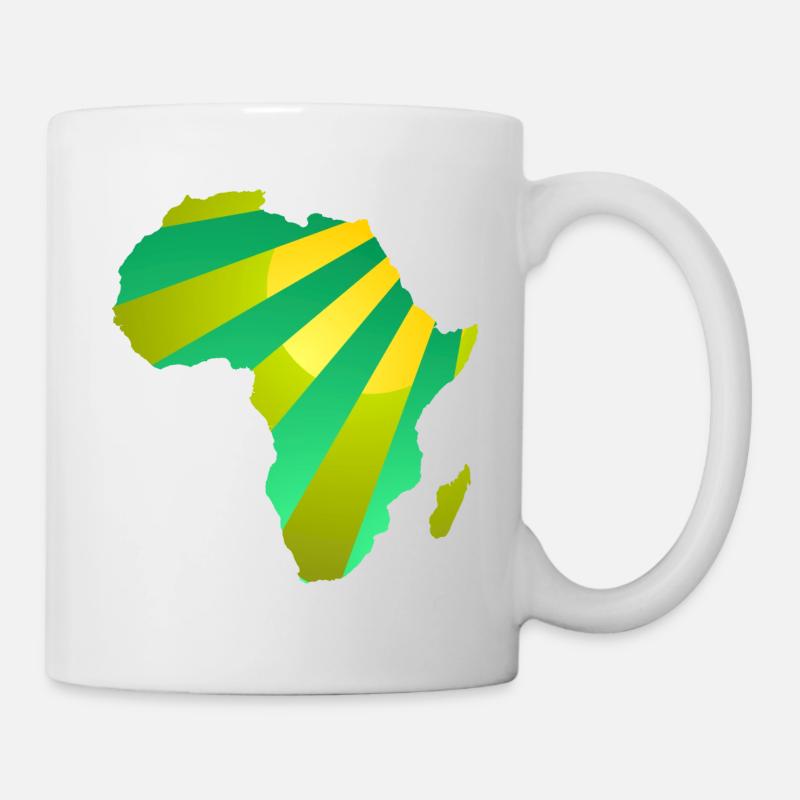 Soleil tropical d'Afrique - Mug blanc - blanc