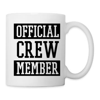 OFFICIAL CREW MEMBER - Mug blanc - blanc - Droite