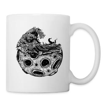 Moon wave - Mug - white - Right