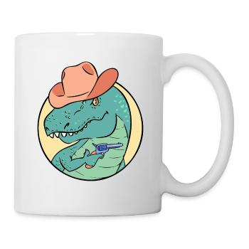 Dinosaure T-Rex - Mug blanc - blanc - Droite
