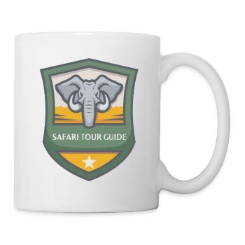 Safari Tour Guide Emblem Shirt - Mug - white - Right