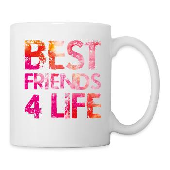 best friends 4 life colorful - Mug - white - Right