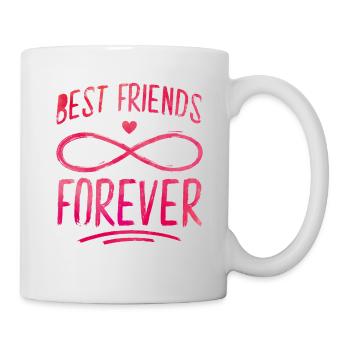 best friends forever heart - Mug - white - Right