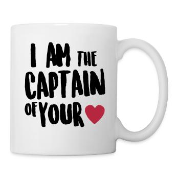 i am the captain of your heart - Mug - white - Right