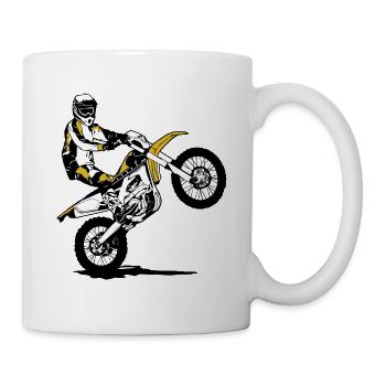 Enduro - off-road - motorcycle off-road sport - Mug - white - Right