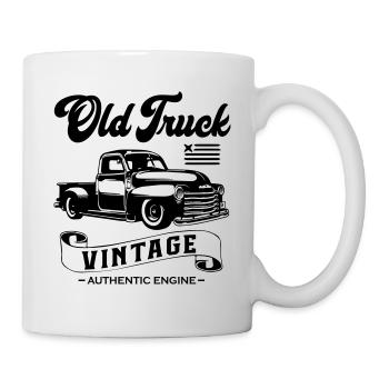 Old Truck Vintage - Mug blanc - blanc - Droite