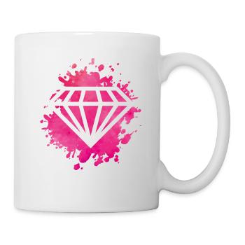diamond pink - Mug - white - Right