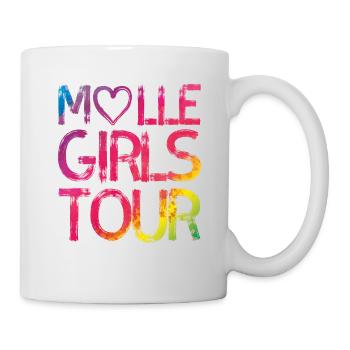 Malle girls tour heart colorful - Mug - white - Right