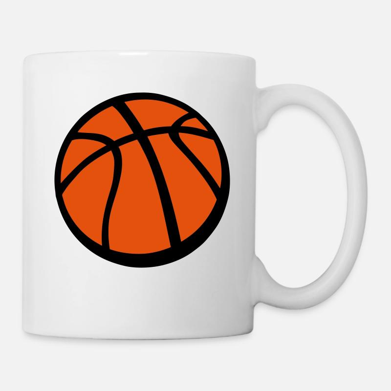 ballon basketball - Mug blanc - blanc