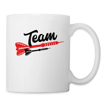 darts darts team - Mug - white - Right