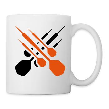 darts dartpfeil - Tasse - Weiß - Rechts