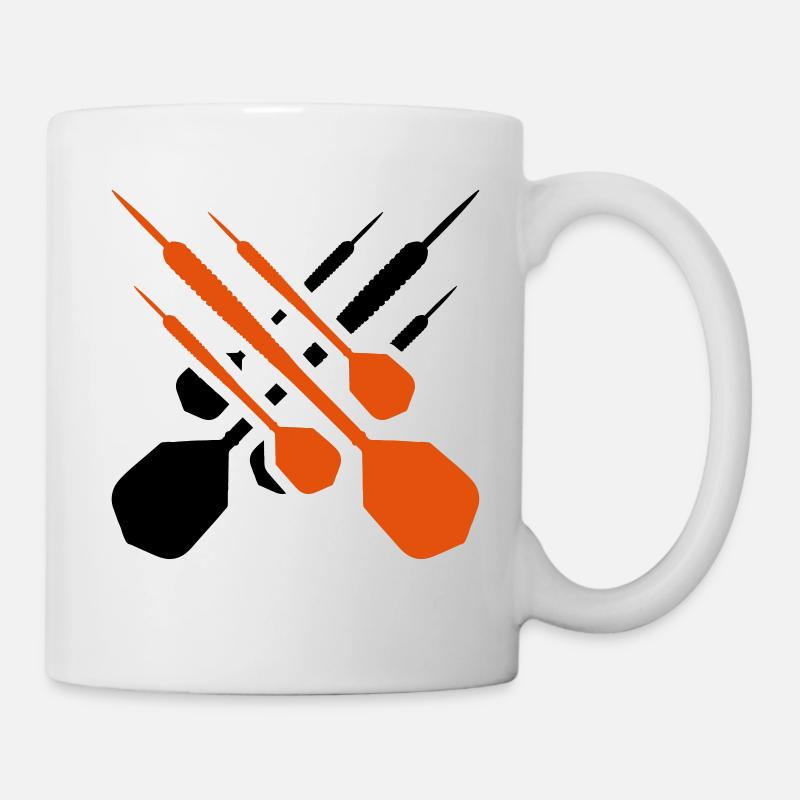 fléchettes fléchette flèche - Mug blanc - blanc
