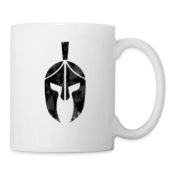 spartaner helm - Tasse - Weiß - Rechts